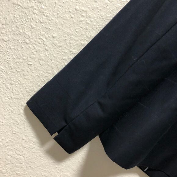 calvin klein jacket 8 womens blazer navy blue p classic work professional tt - Picture 6 of 13